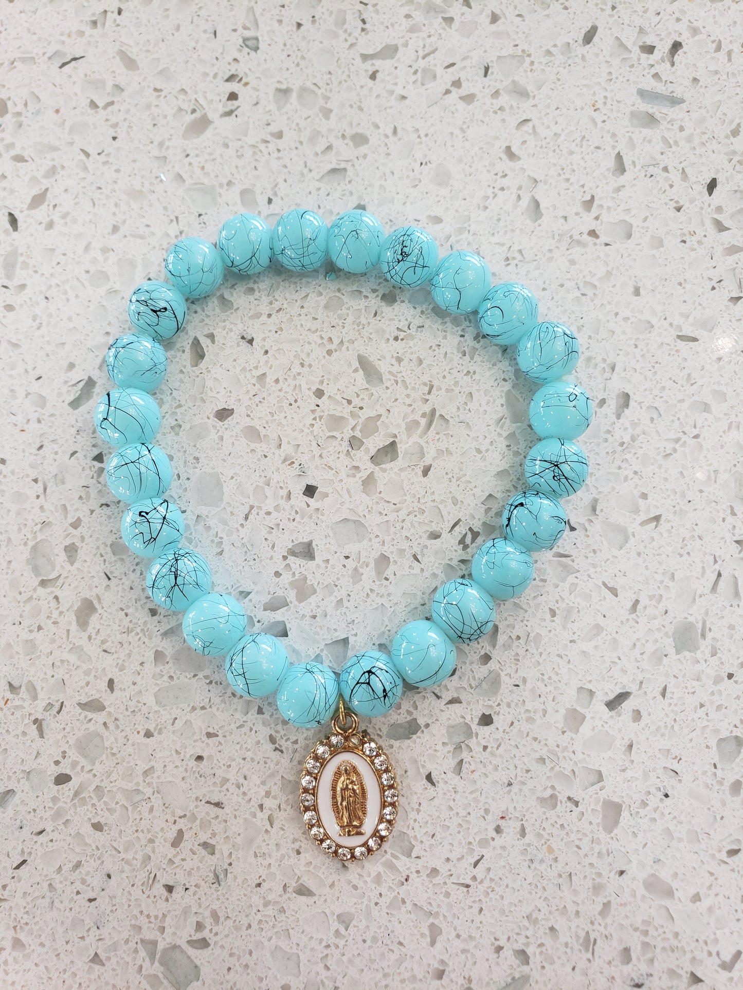 Our Lady of Guadalupe Blue Bracelet