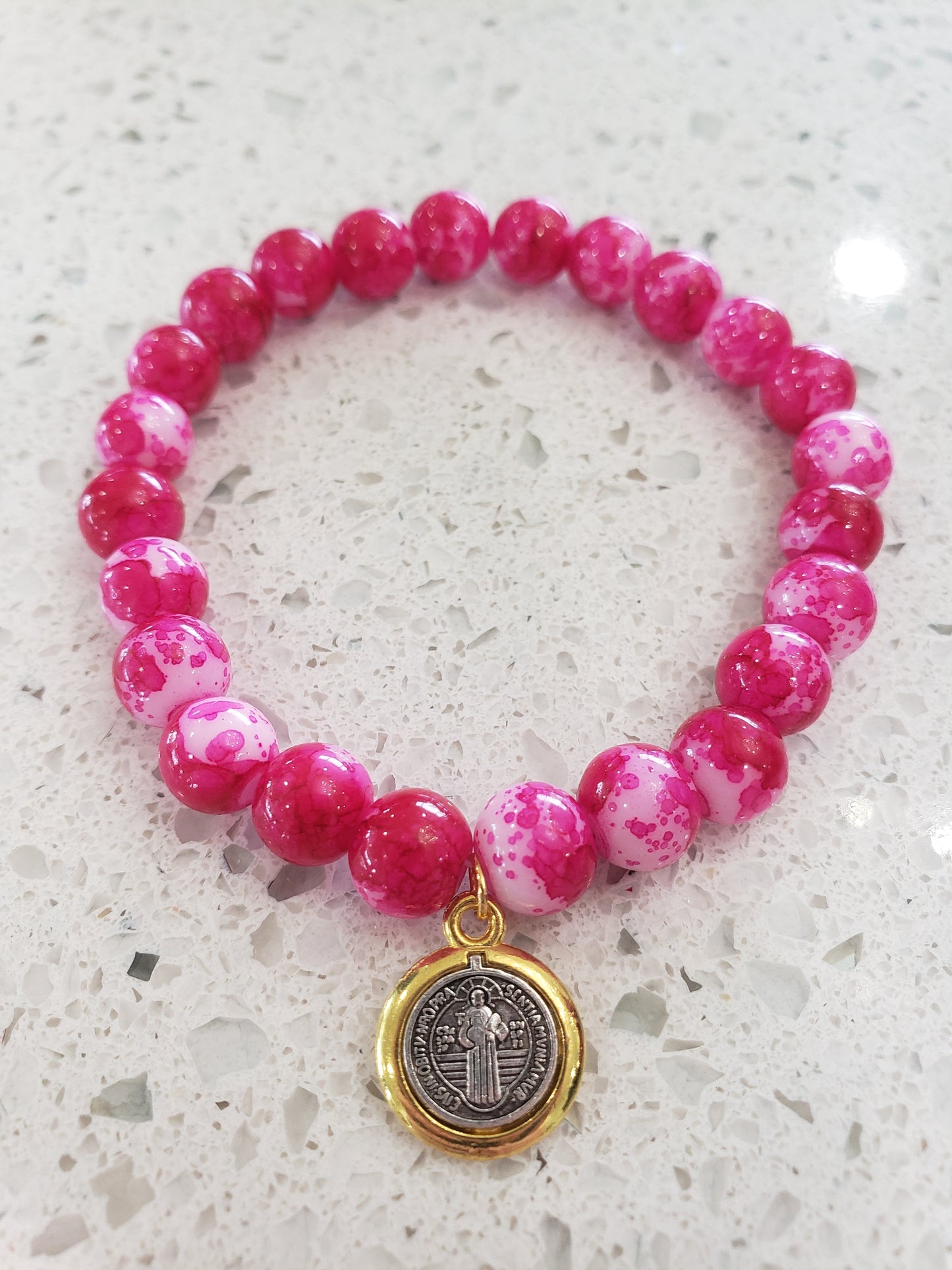 Pink St. Benedict Bracelet