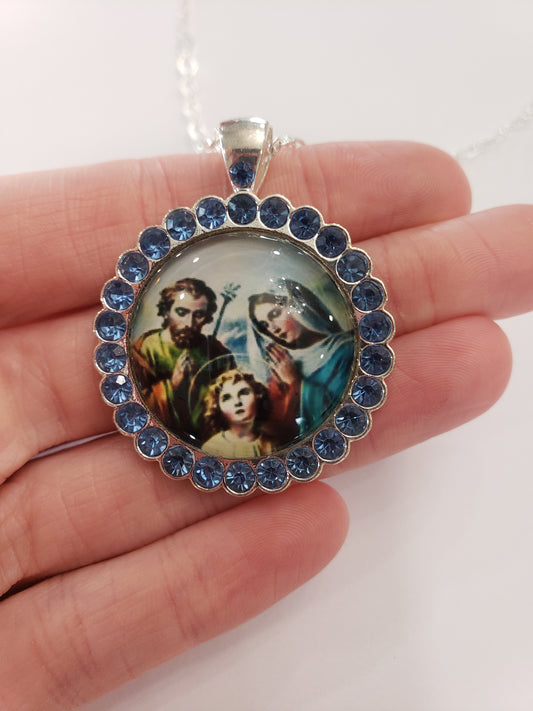 Large Holy Family Necklace