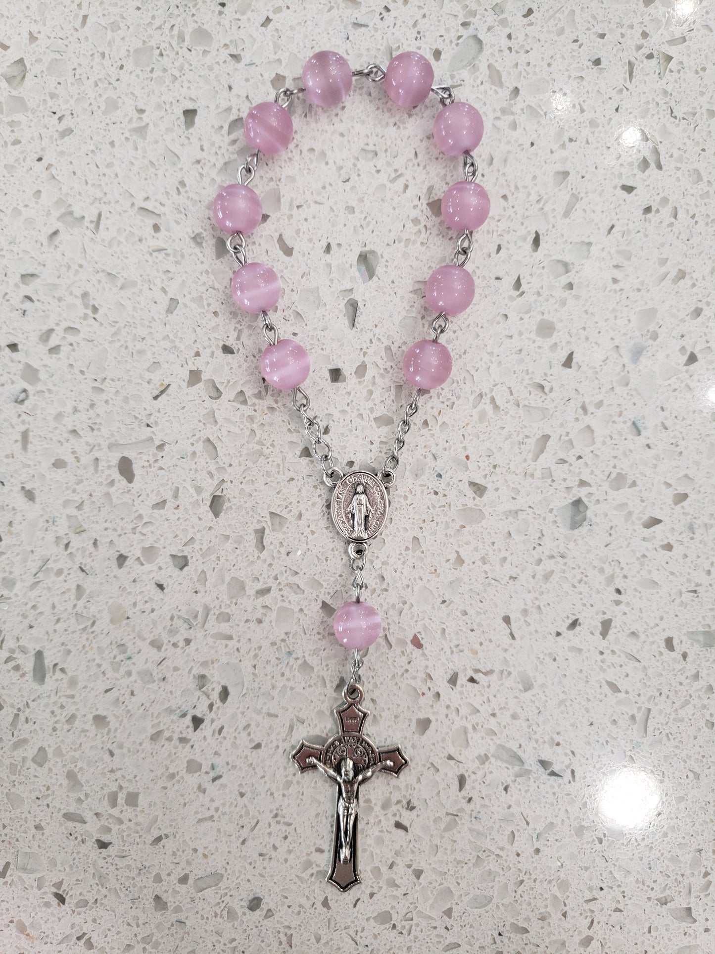 Pink Pocket Rosary