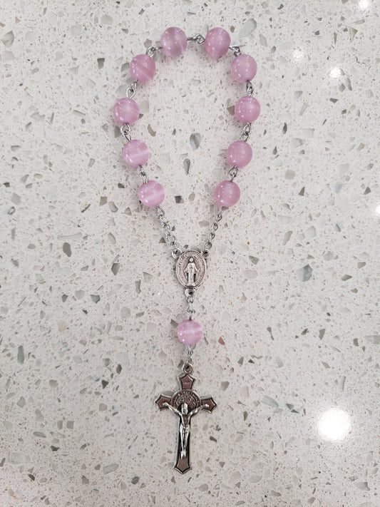 Pink Pocket Rosary