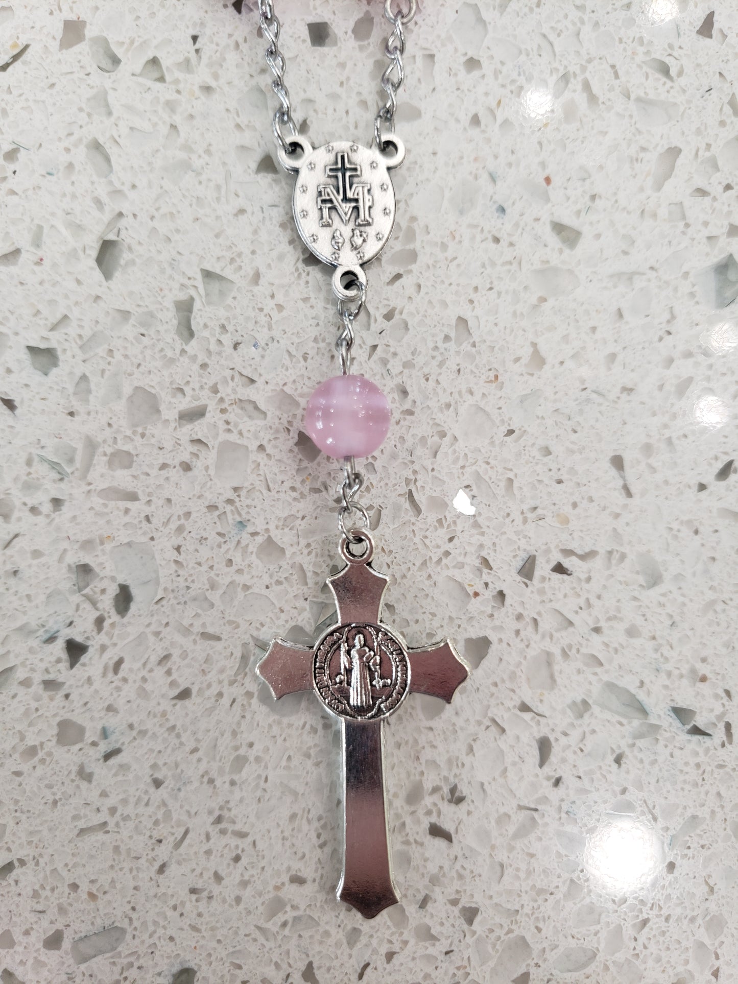 Pink Pocket Rosary