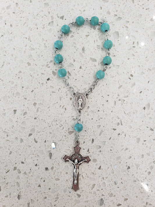 Blue Pocket Rosary