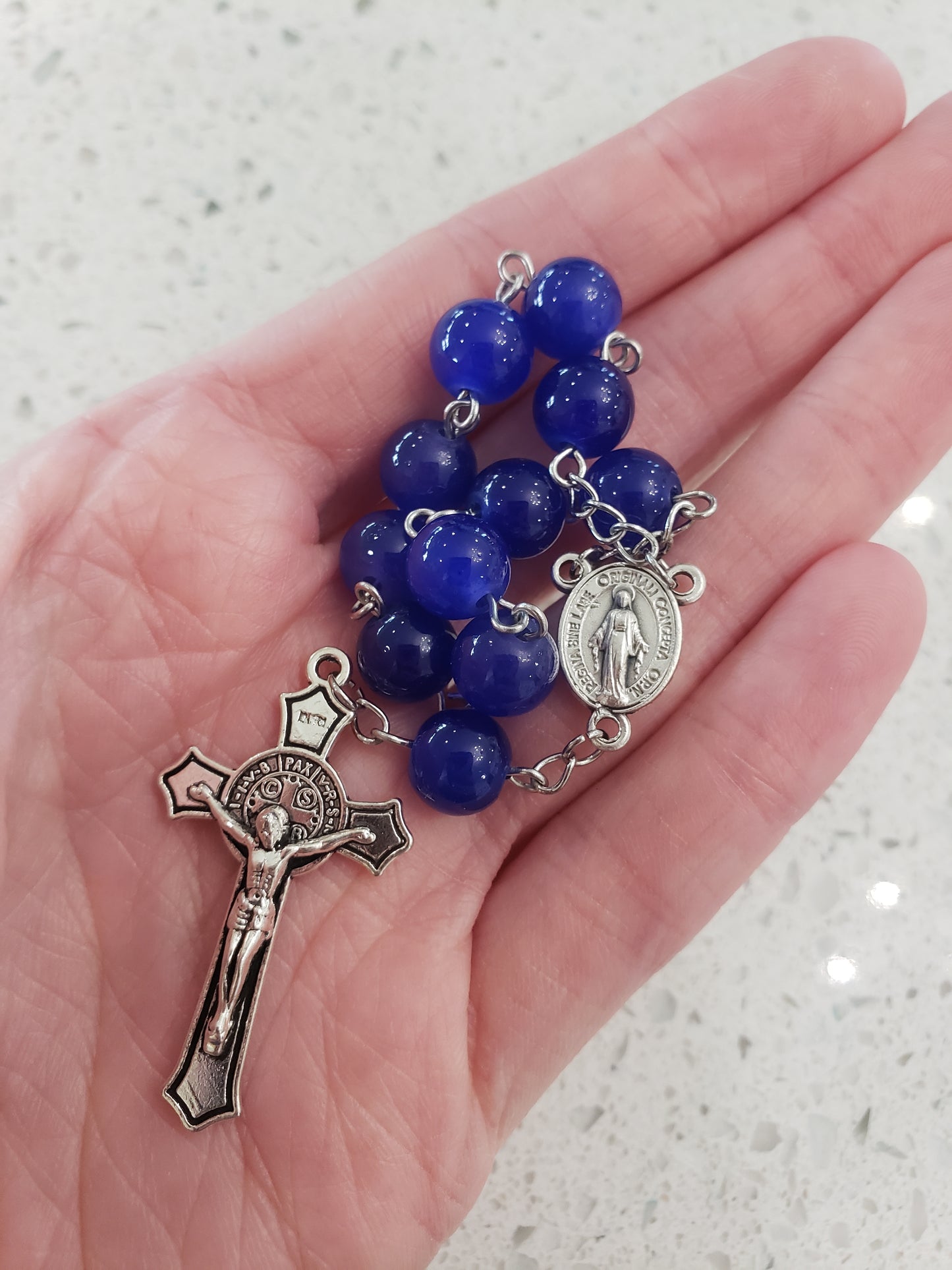 Dark Blue Pocket Rosary