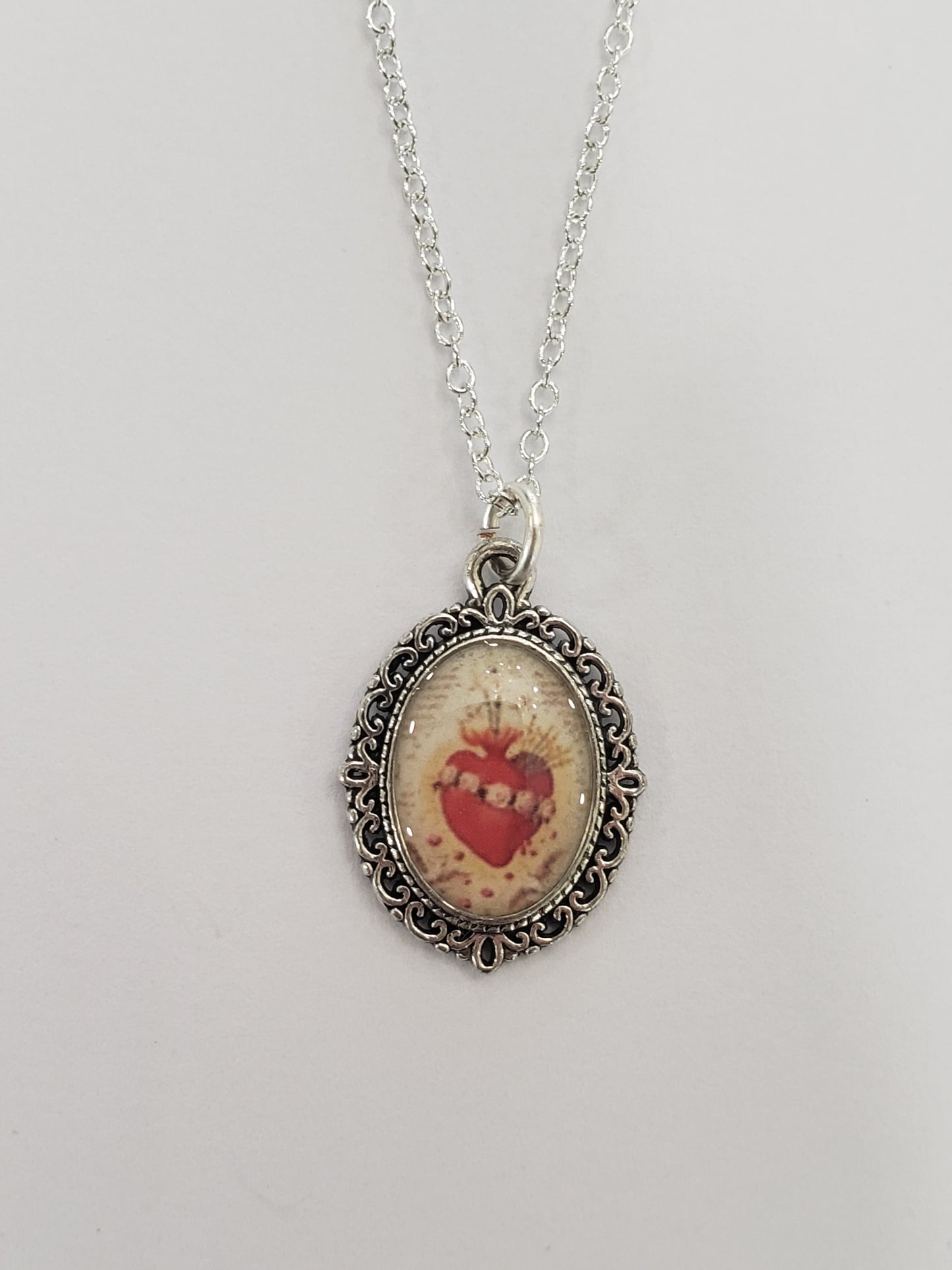 Immaculate Heart Vintage Style Necklace